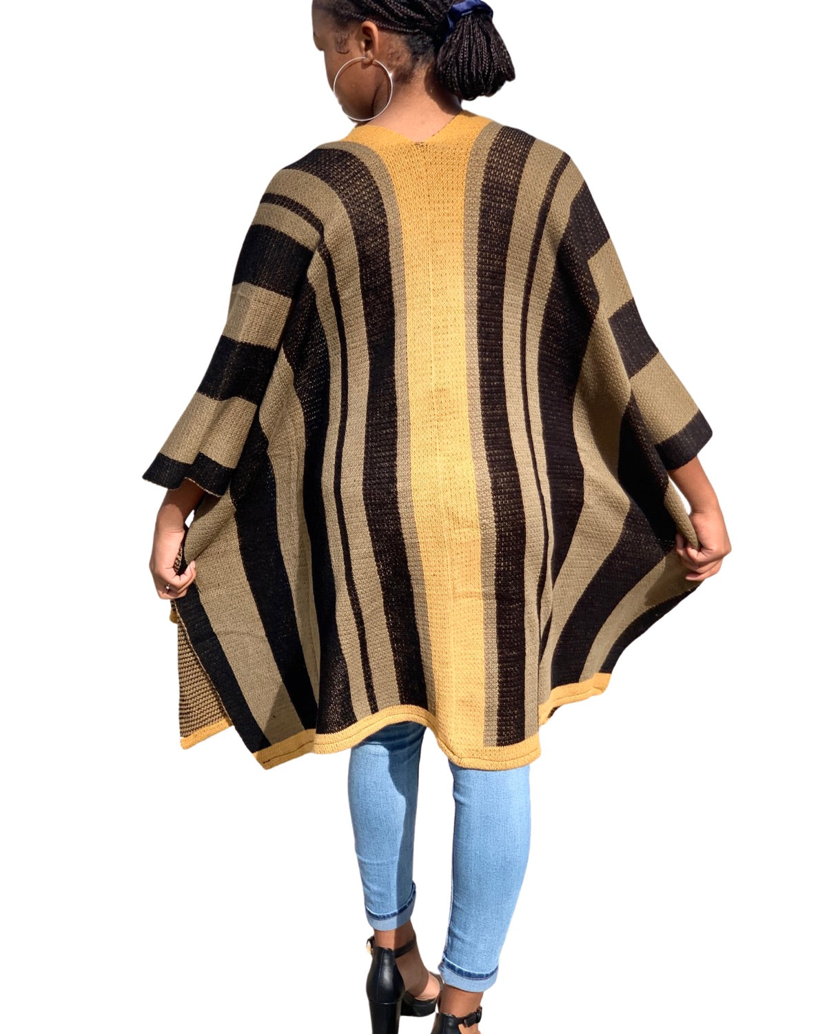 Olive, Black and Mustard Cape