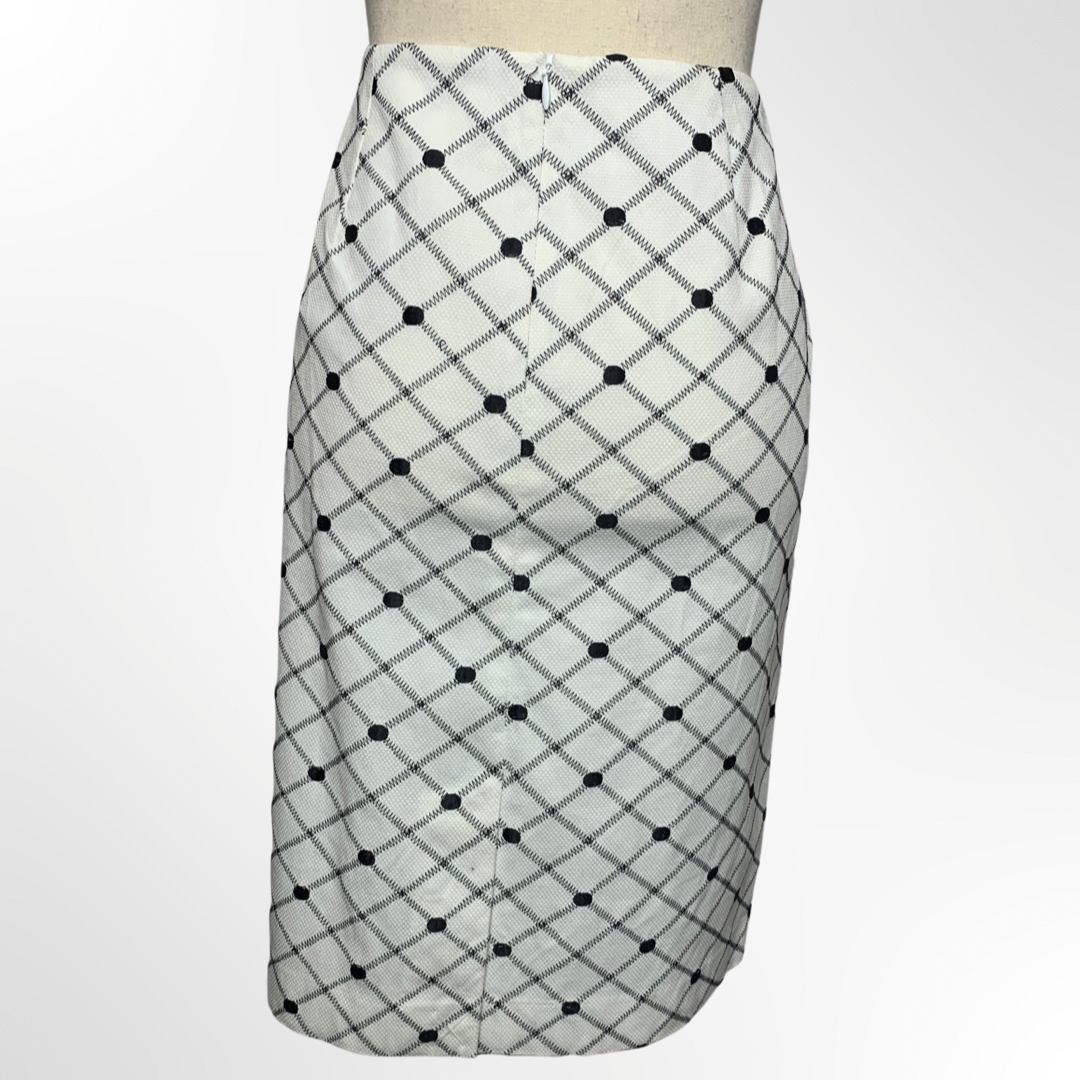 Black and White Polka Dot Skirt