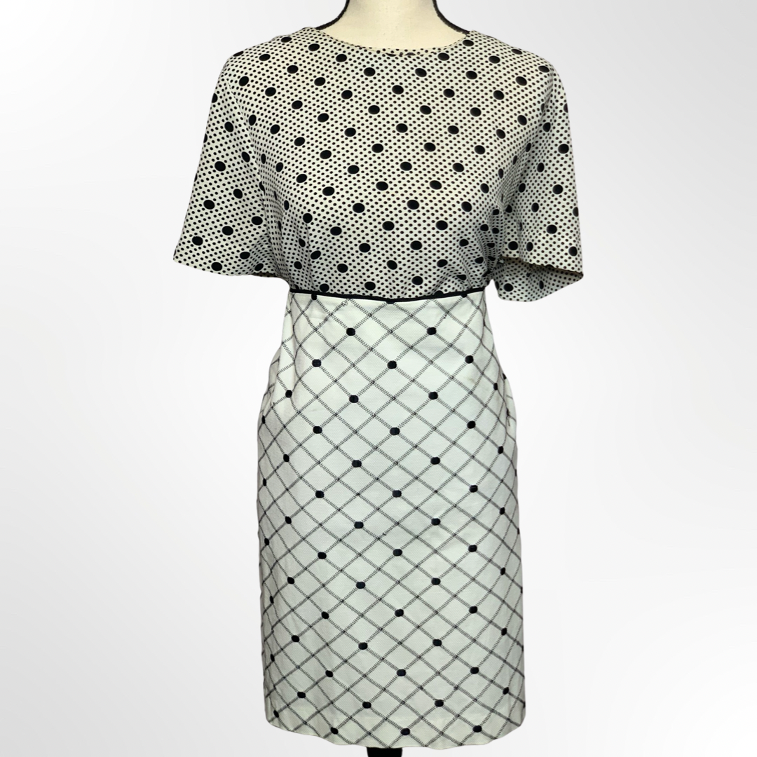 Black and White Polka Dot Skirt
