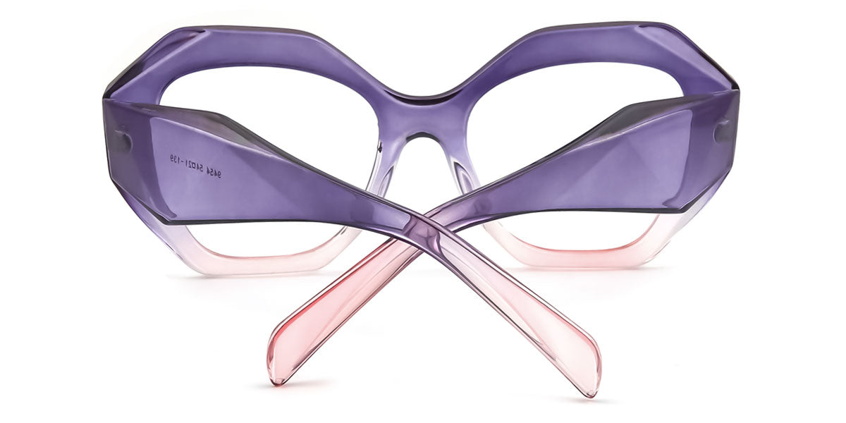 Pink/Purple Geometric Bold Oversized Frames