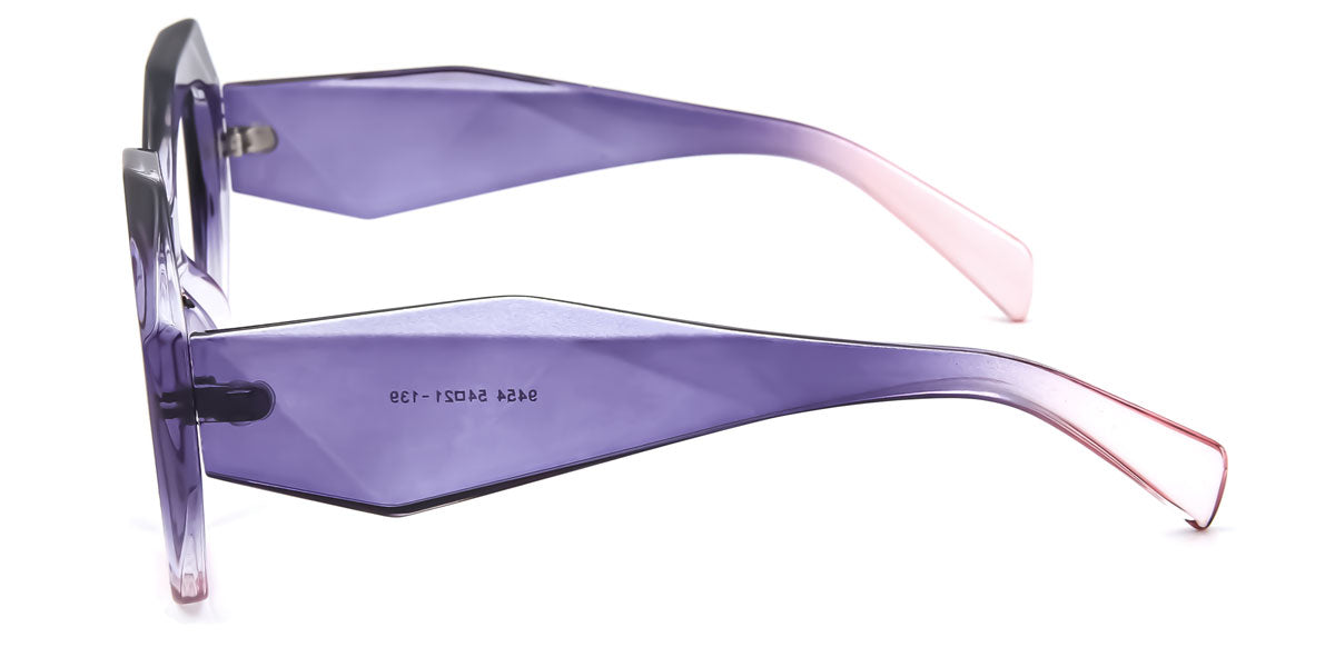 Pink/Purple Geometric Bold Oversized Frames