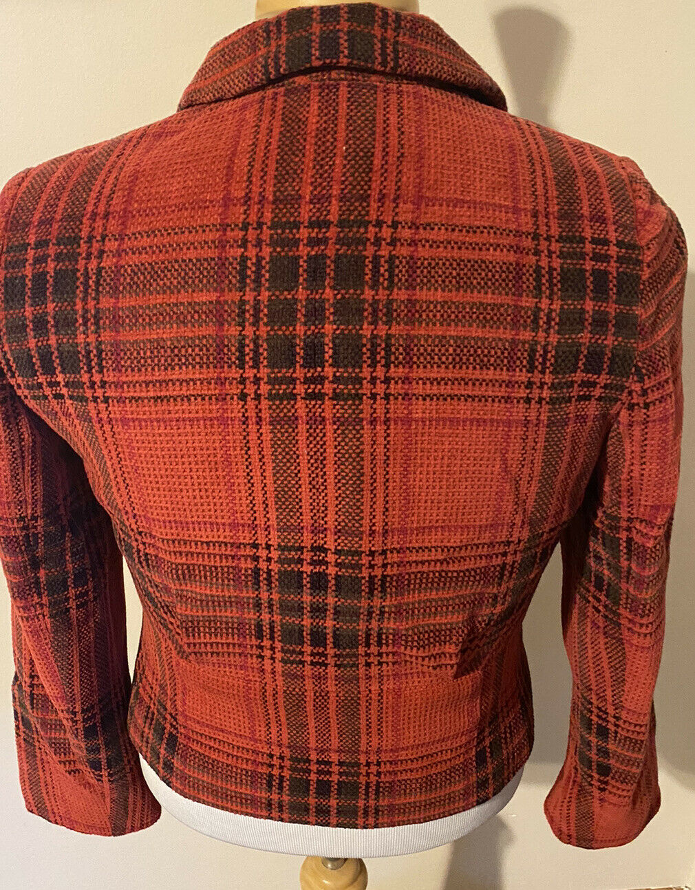 Buffalo Plaid Wool Mohair Blazer