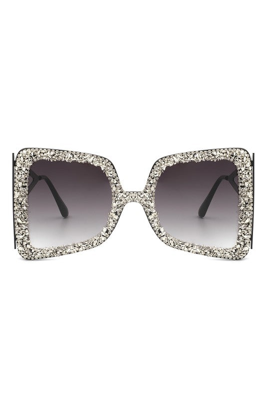 Oversize Rhinestone Sunglasses