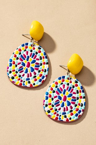 Teardrop Mosaic Earrings