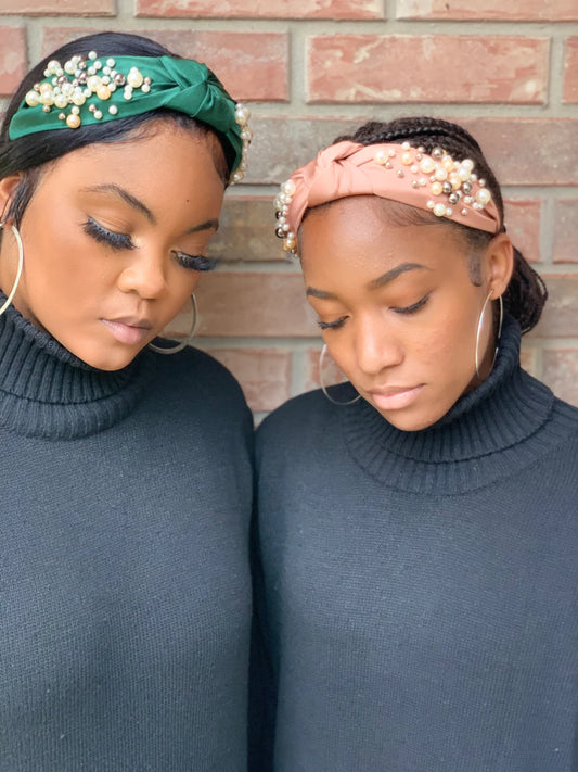 Baby Blue Pearl Headband