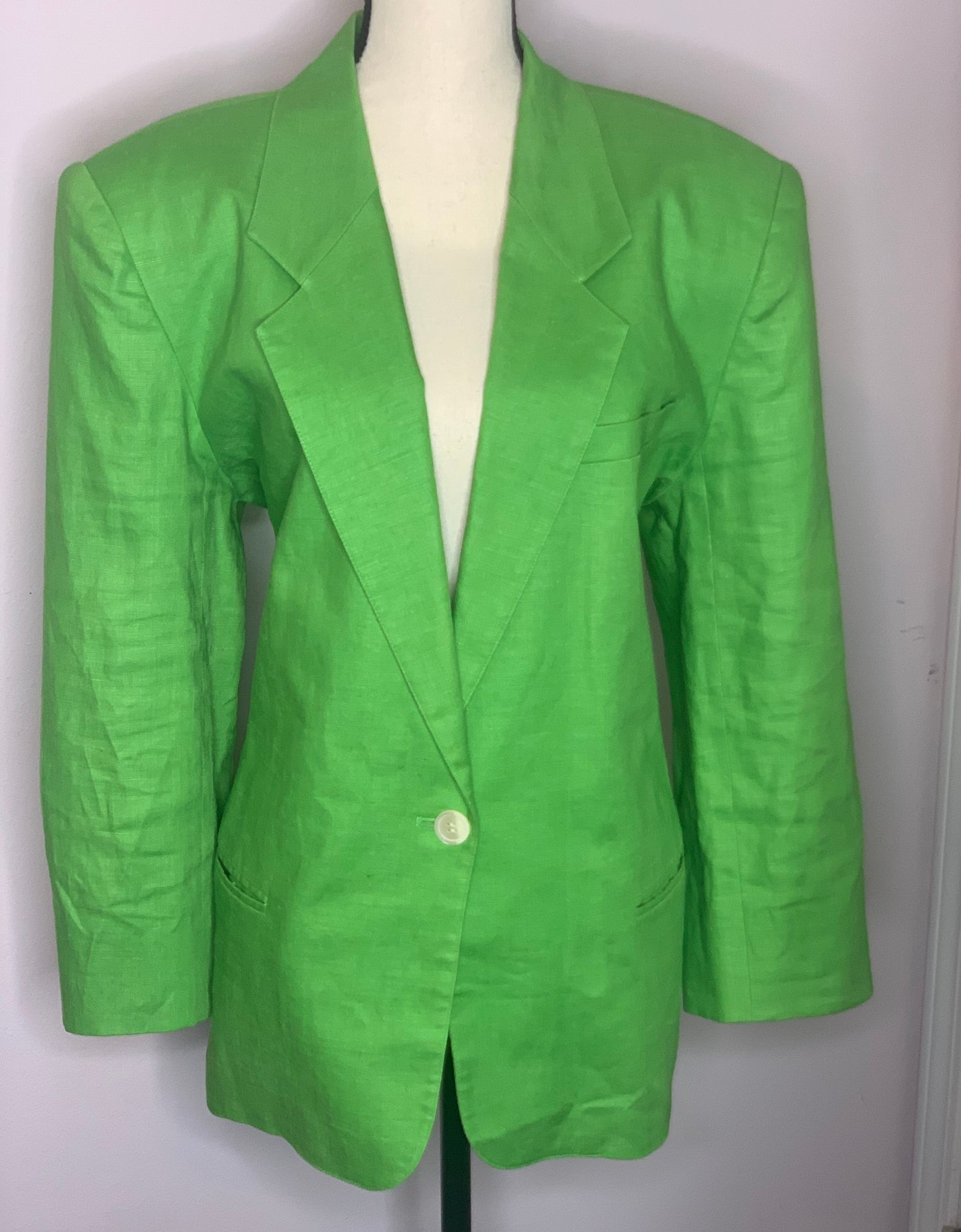 Green Long Sleeve Blazer with Lining Size: 18