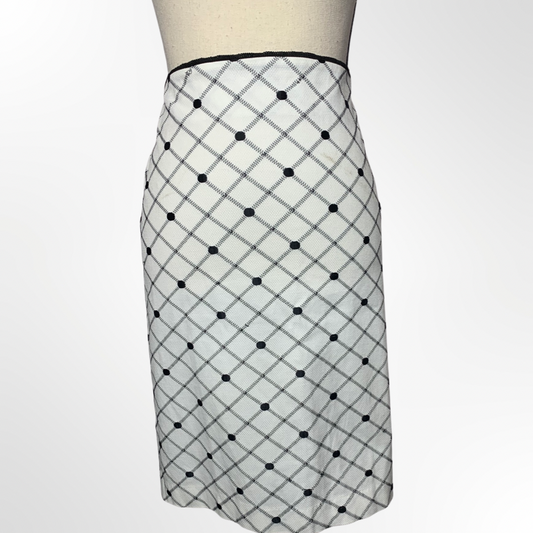 Black and White Polka Dot Skirt