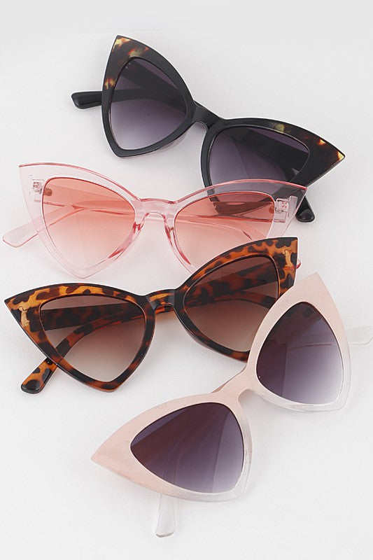 Pink cat eye sunglasses
