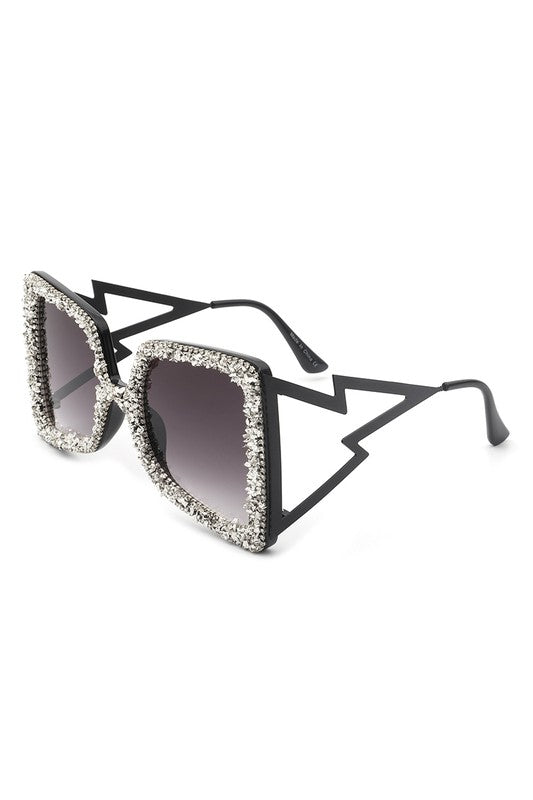 Oversize Rhinestone Sunglasses